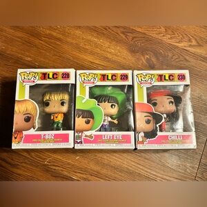 Funko Pop! TLC Group Set Left Eye T Boz and Chilli Figurines